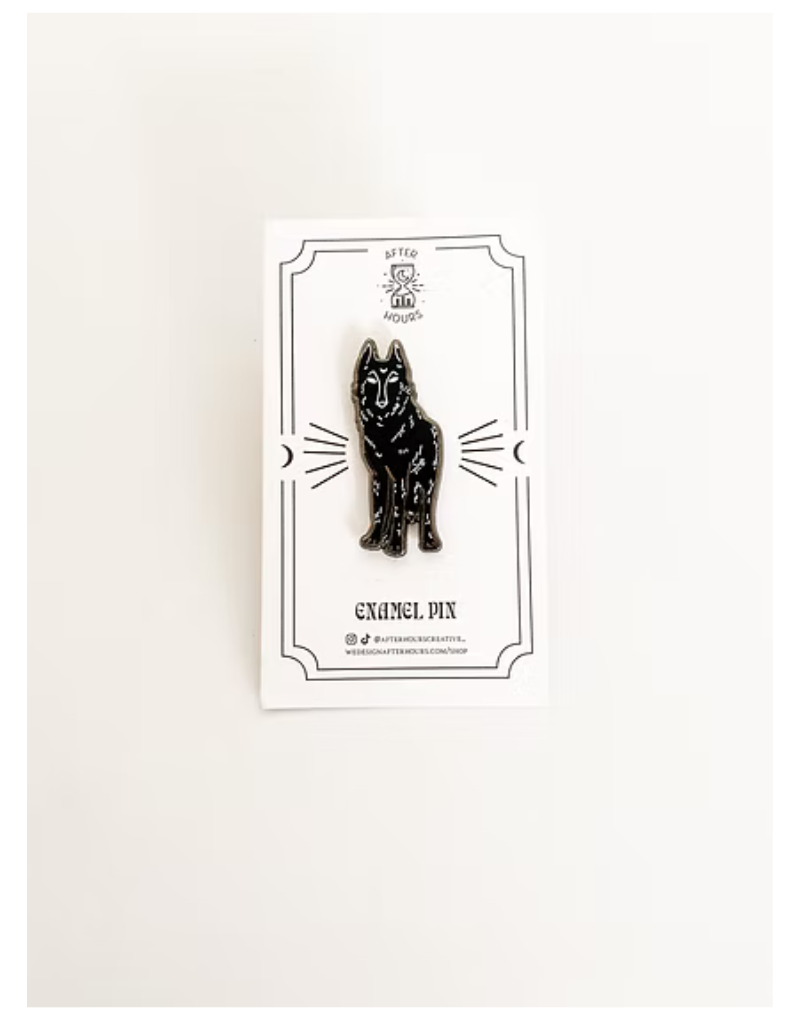 Wolf Enamel Pin