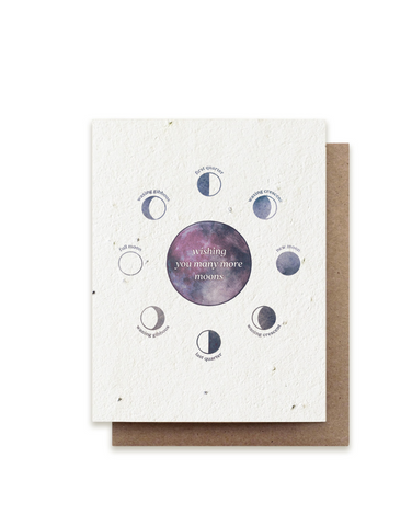 Bower Studio - Moon Phase Plantable Herb Seed Card