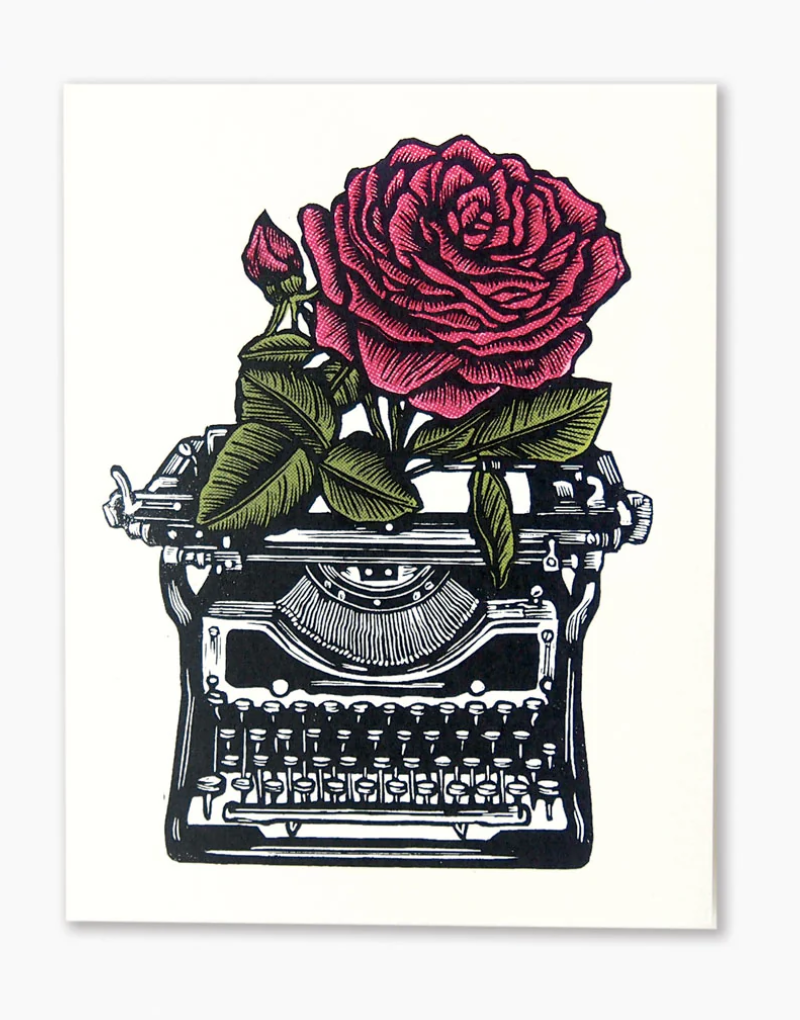 Typewriter Vintage Style -Blank Card