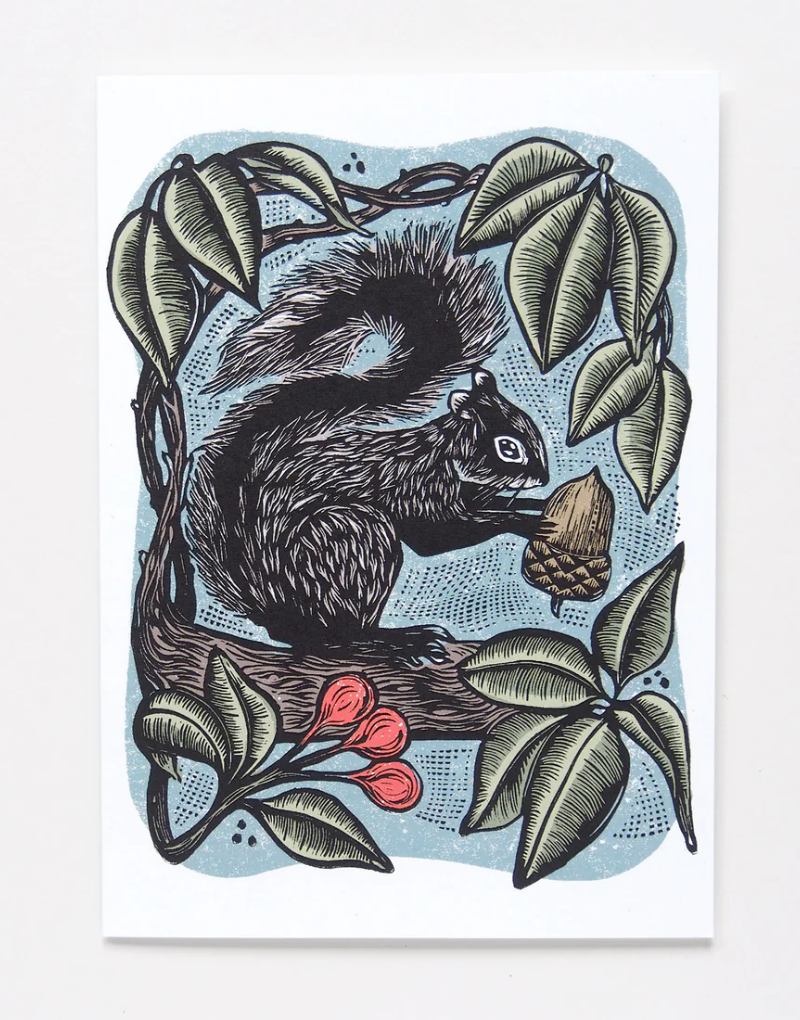 Black Squirrel - Blank Card