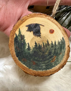 Crow Algiz Ornaments