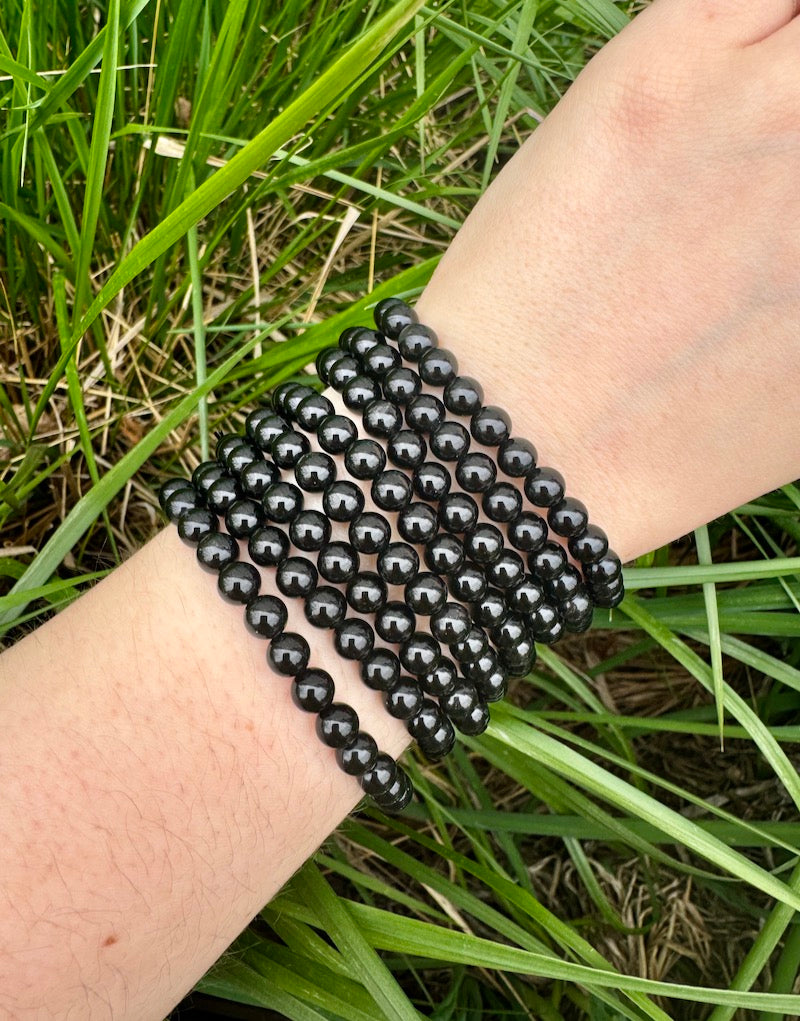 BLACK OBSIDIAN BRACELET - 6mm