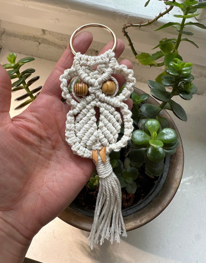 Small Handmaid Macrame Owl