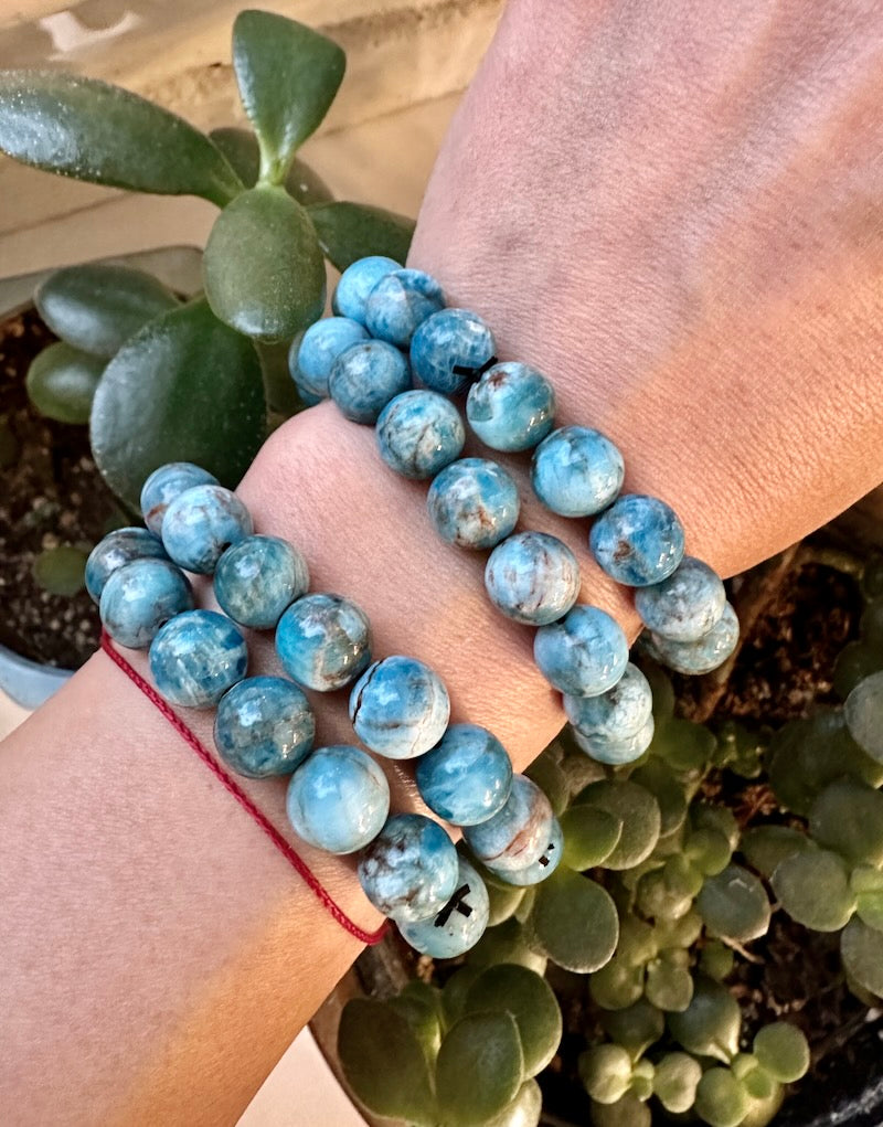Apatite Bracelet - 10mm Round