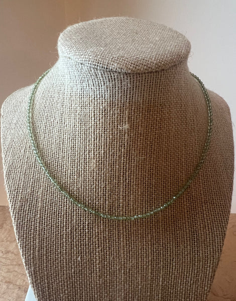 PERIDOT BEADED NECKLACE