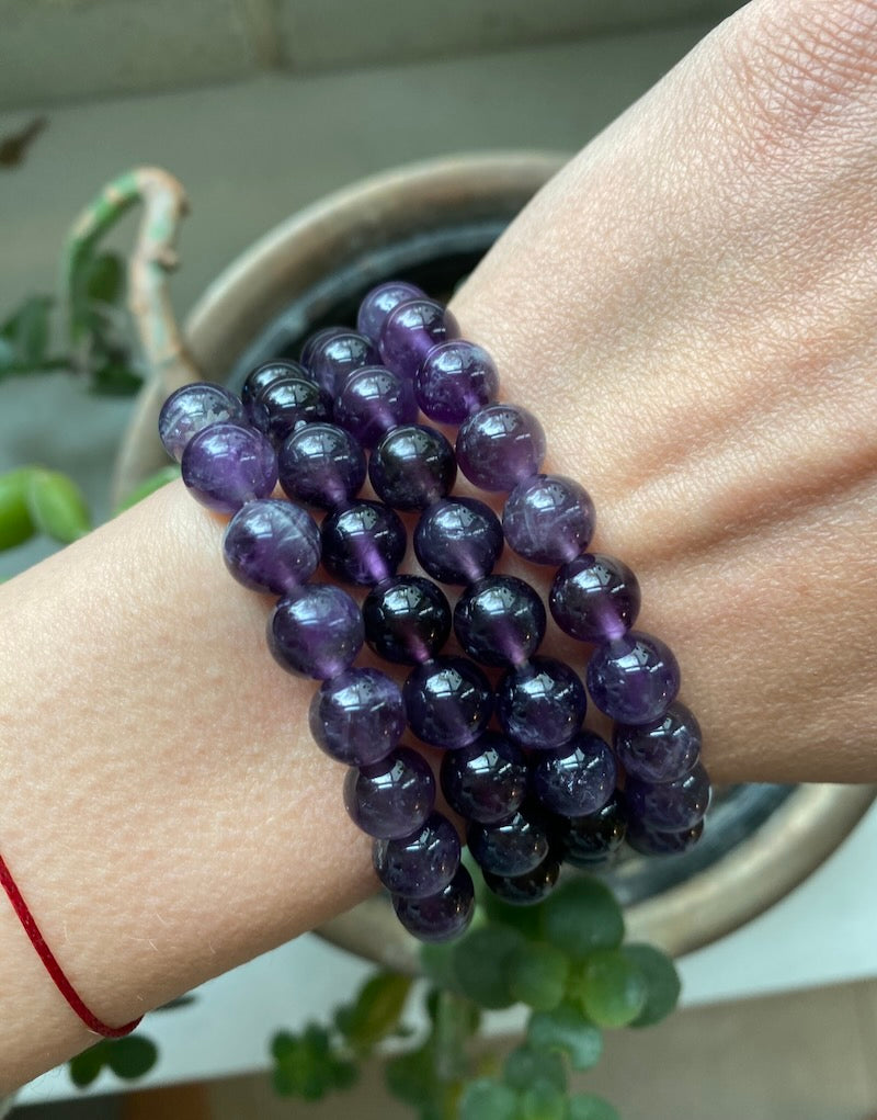 Amethyst - 8mm Round Dark