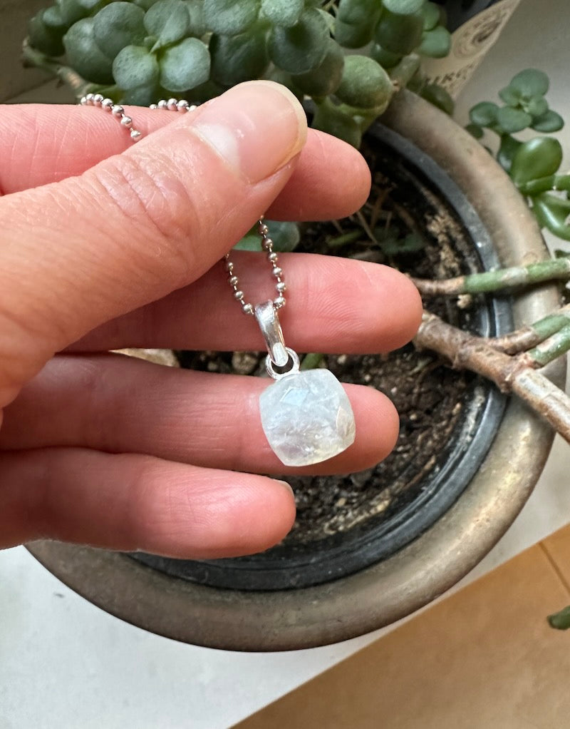 Moonstone Facet Pendant