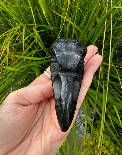 OBSIDIAN RAVEN SKULL