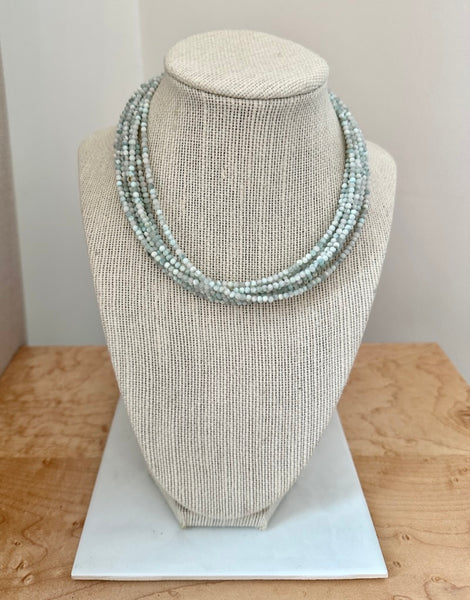 HEMIMORPHITE BEADED NECKLACE