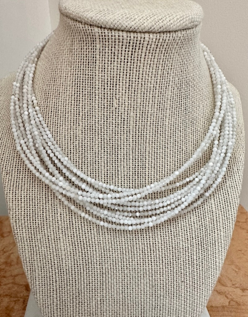 Moonstone Beaded Necklace