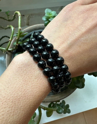 ONYX _ BLACK 8MM BRACELET