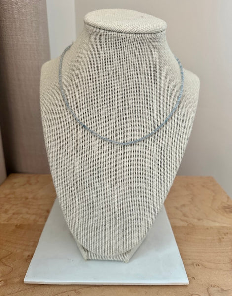 AQUAMARINE BEADED NECKLACE