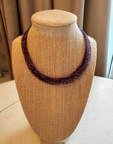 AMETHYST BEADED NECKLACE