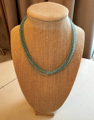 AMAZONITE BEADED NECKLACE