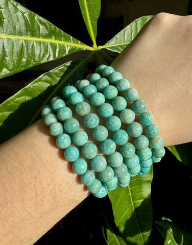 Amazonite -  blue 8mm Round