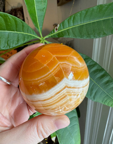 Orange Calcite Sphere