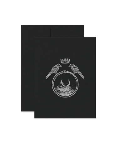 THE CROW EMBLEM GREETING CARD - OPEN SEA