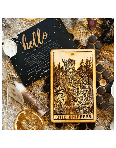 THE EMPRESS - WOOD CARD