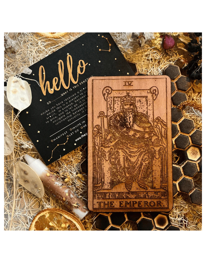 THE EMPEROR - WOOD CARD