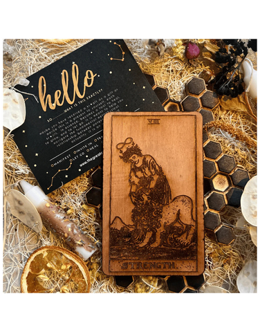 STRENGTH - WOOD CARD