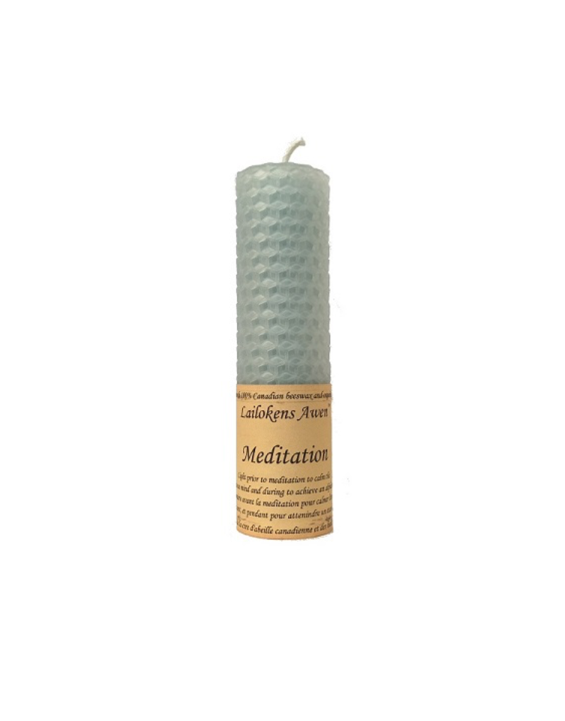 Meditation Spell Beeswax Candle