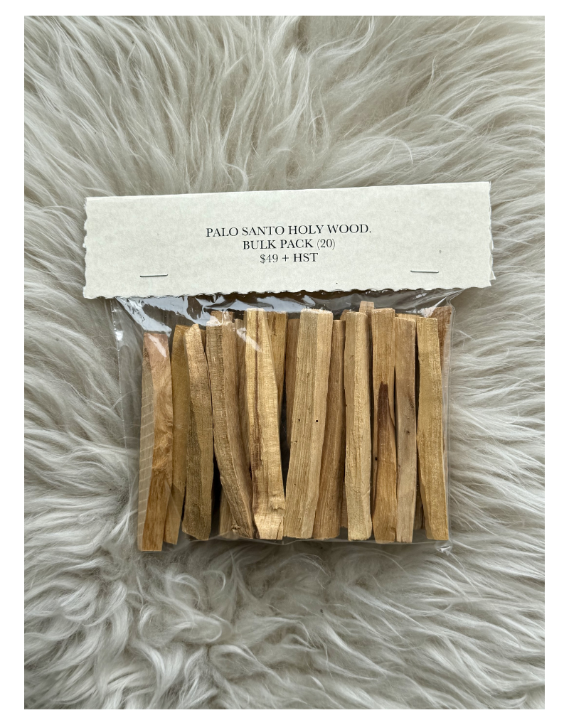 Palo Santo Holy Wood bulk pack on a fluffy gray surface