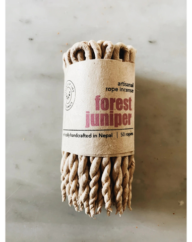 Handcrafted Artisanal Rope Incense- Forest Juniper