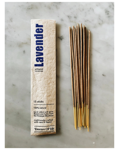 Handcrafted Natural Artisanal Incense -Lavender