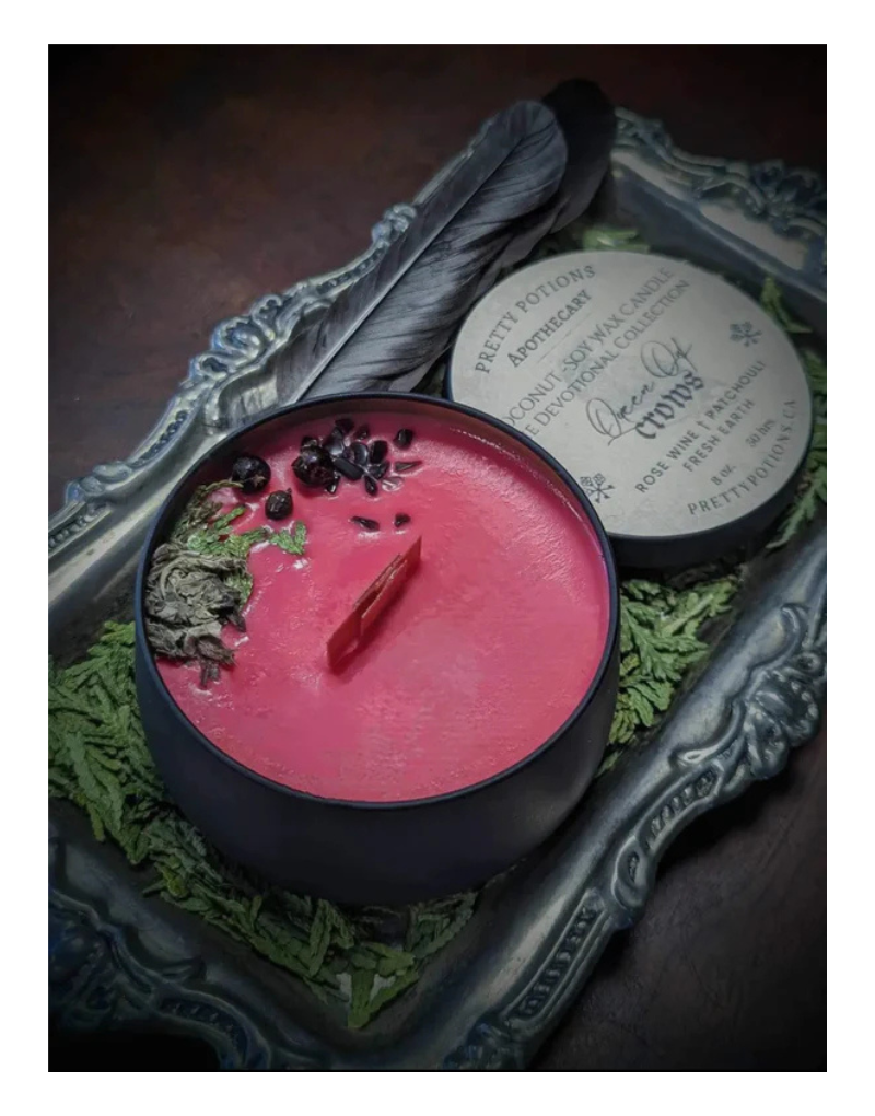Queen of the Crows Morrigan Candle