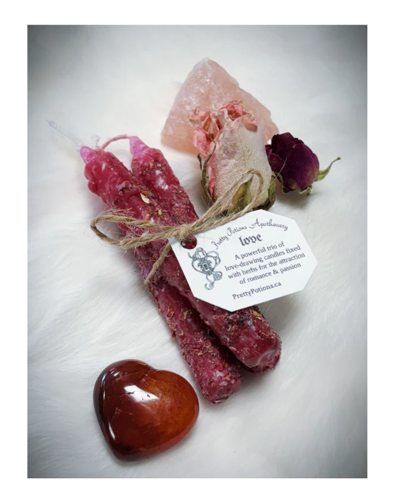 Love Spell Chime Candle Trios