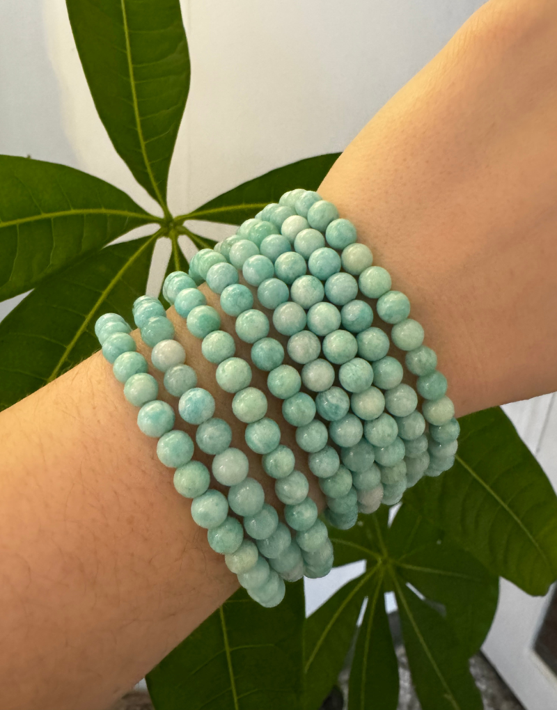 Amazonite -  Blue 6mm Round