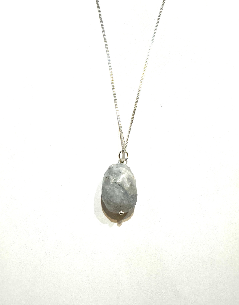 Blue Calcite Tumble Pendant
