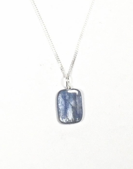 Kyanite - Blue Rectangle Pendant