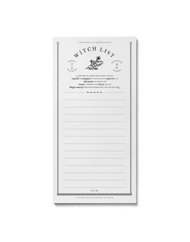 WITCH LIST NOTEPAD - OPEN SEA