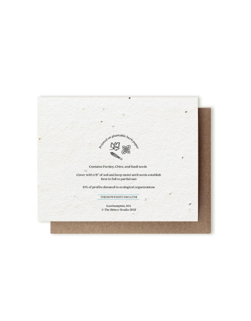 Bower Studio - Ram Valerian Plantable Card