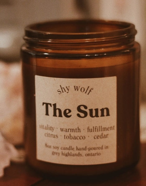 SHY WOLF CANDLE - THE SUN