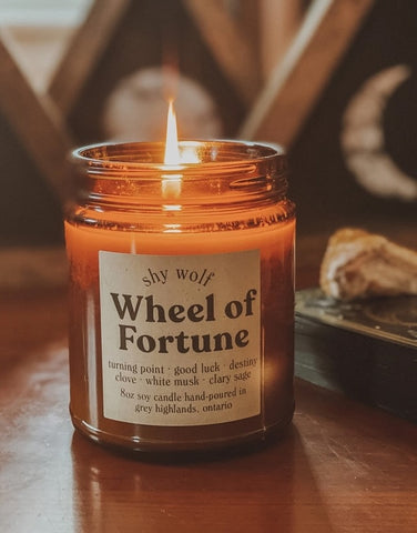 SHY WOLF CANDLE - WHEEL OF FORTUNE