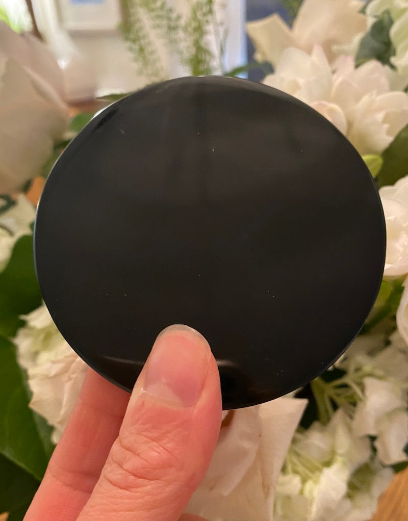 Black Obsidian Scrying Mirror