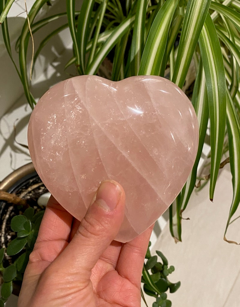 Quartz - Rose Heart Large