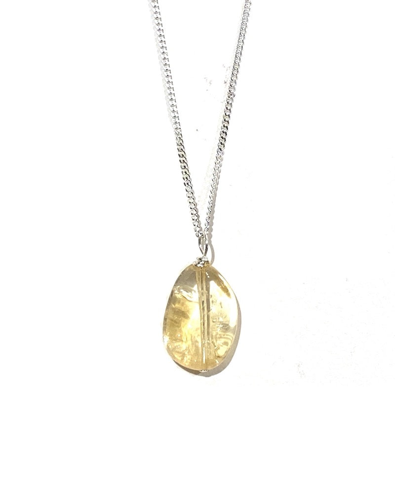 Citrine Tumble Pendant