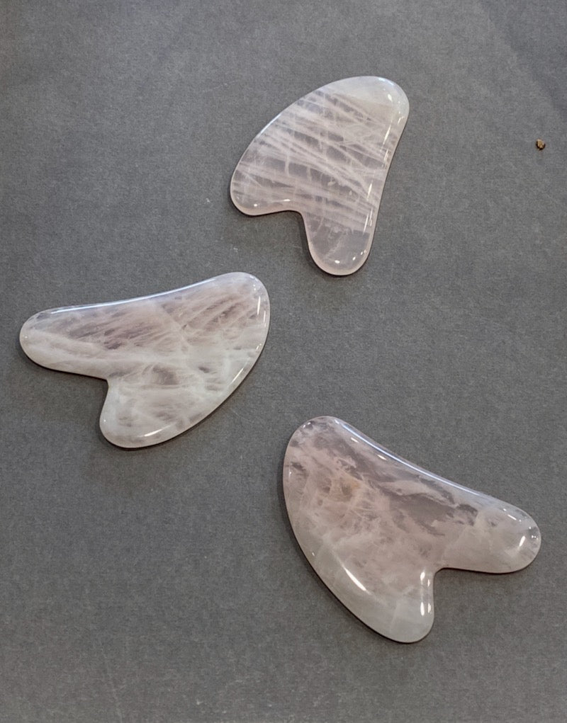 Gua sha Rose Quartz Massage