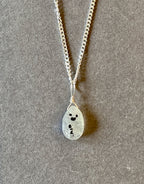 MOONSTONE - RAINBOW PENDANT - TEARDROP FACET