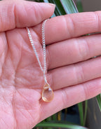 Citrine Pendant - Teardrop