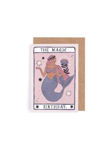 THE MAGIC MERMAID BIRTHDAY CARD -Sister Paper Co.