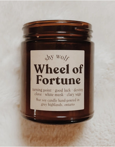 SHY WOLF CANDLE - WHEEL OF FORTUNE