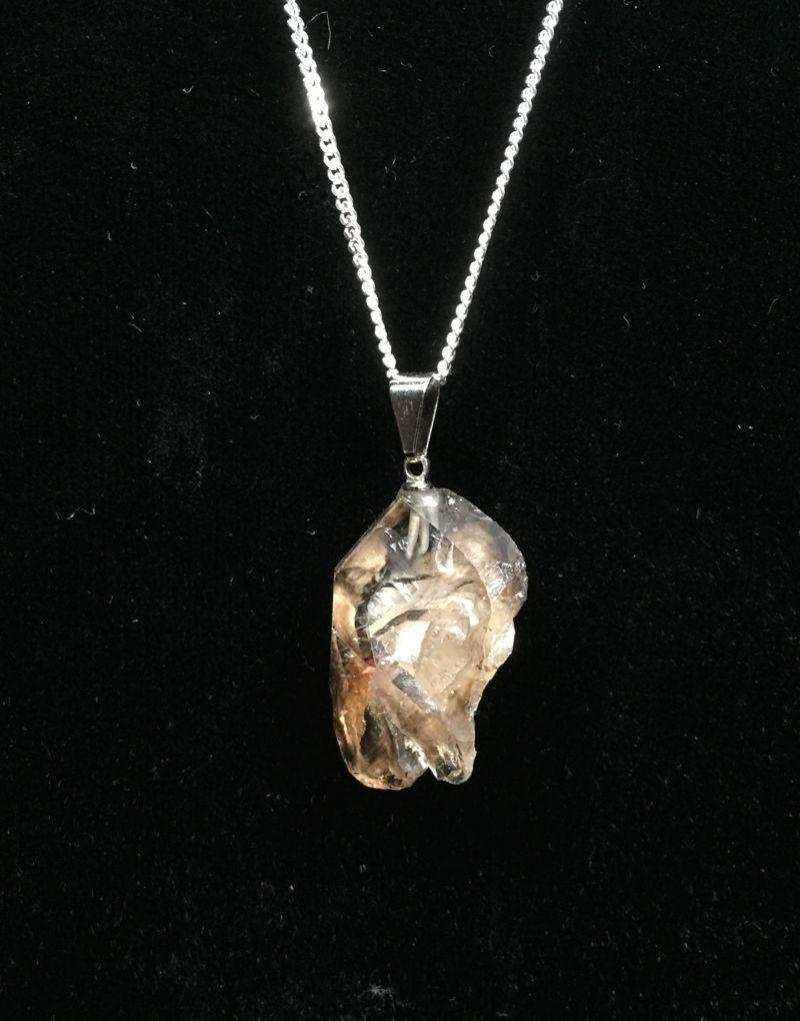 Quartz - Elestial Raw Pendant