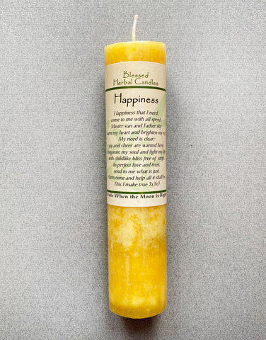 SPELL - TALL CANDLE - HAPPINESS
