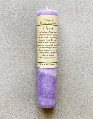 SPELL - TALL CANDLE - HEART