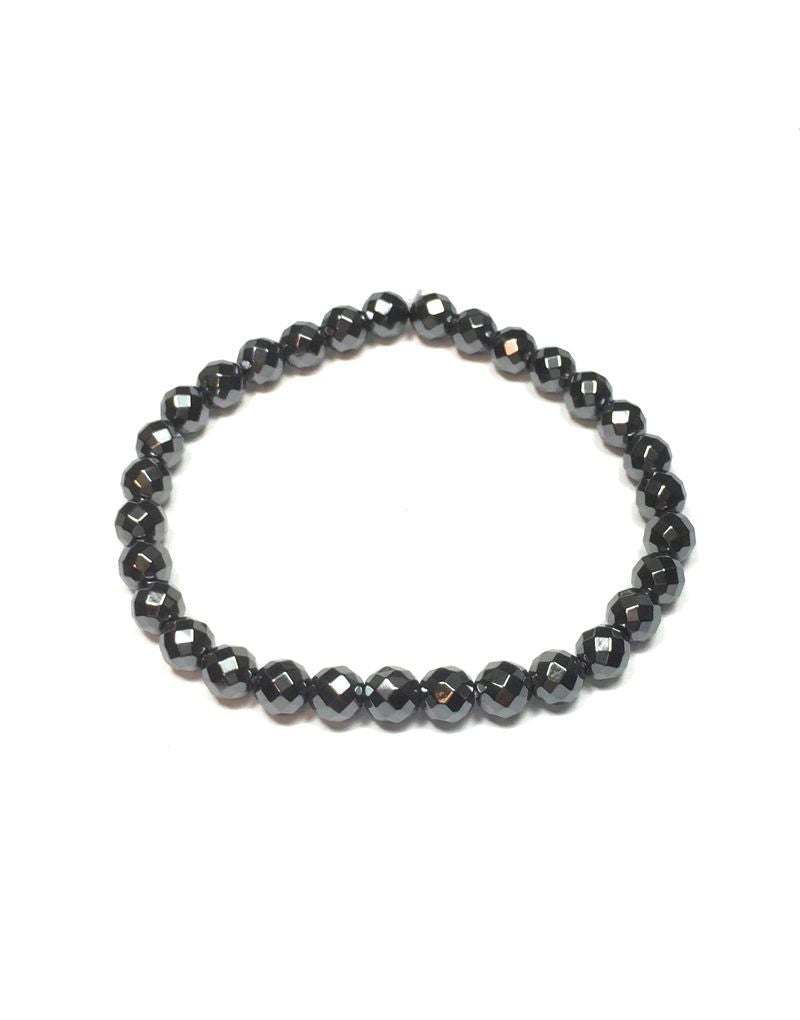 Hematite - 6mm Facet