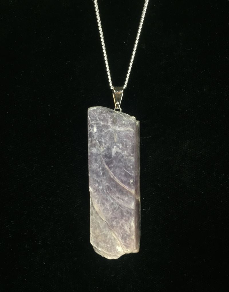 Lepidolite Raw Pendant